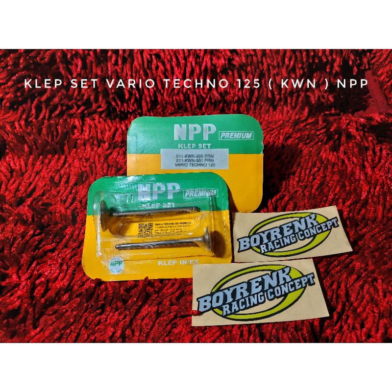 KLEP SET | PAYUNG KLEP HONDA VARIO TECHNO 125  NPP PREMIUM - BOYRENK RACING