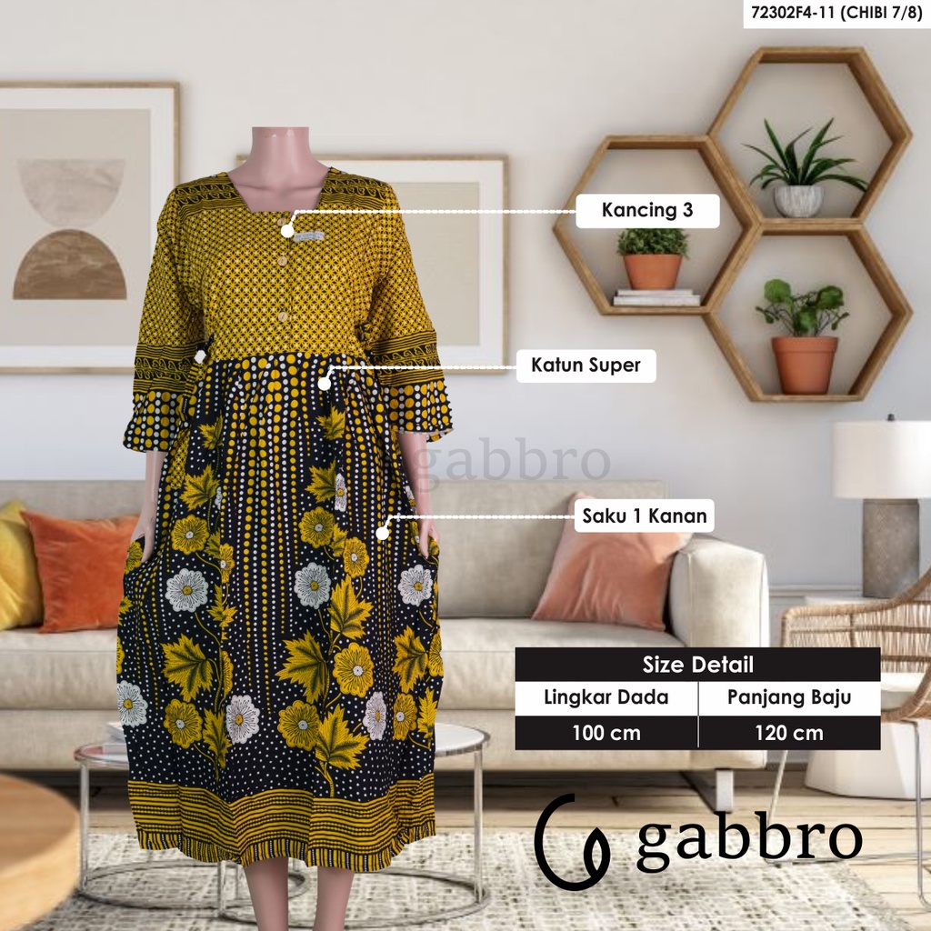 GABBRO | DASTER HAP LENGAN PANJANG CHIBI 7/8