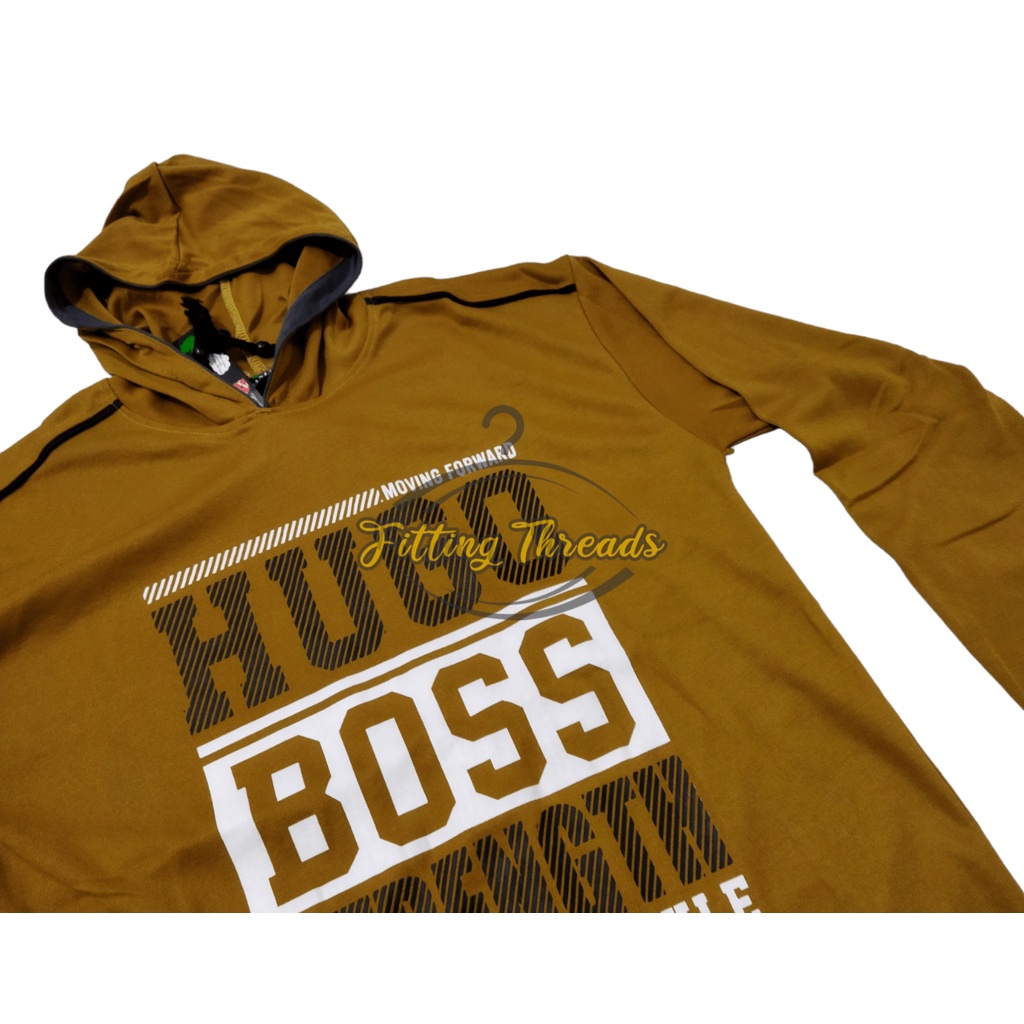 Kaos Hoodie Lengan Panjang Pria / Kaos Topi Hodie Cowok