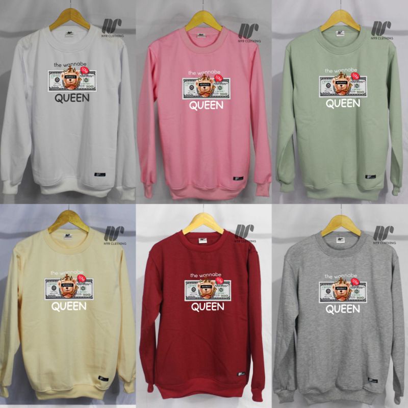 Crewneck basic sweater sablon Original NVR Clothing 03