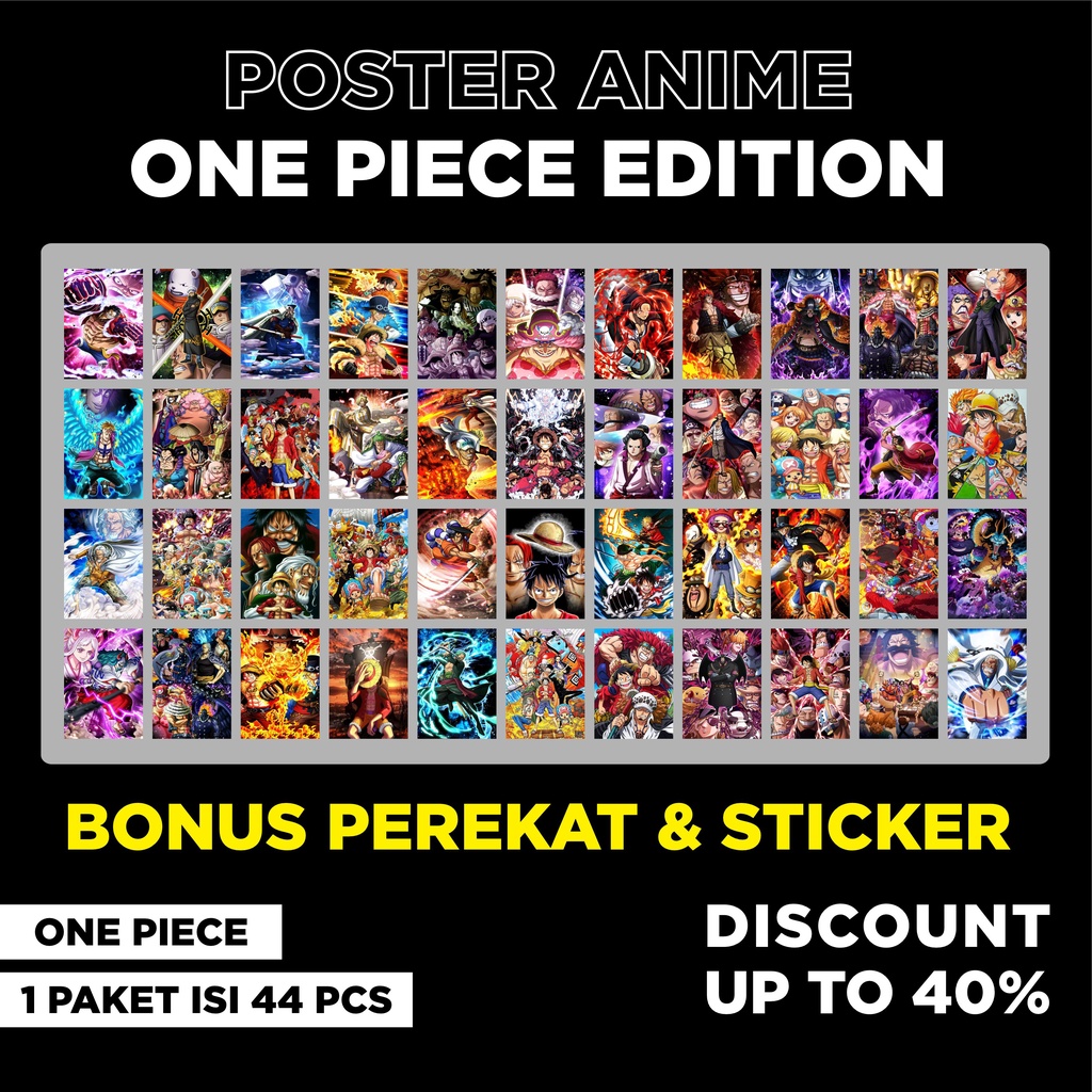 Poster One Piece ISI 44 LEMBAR