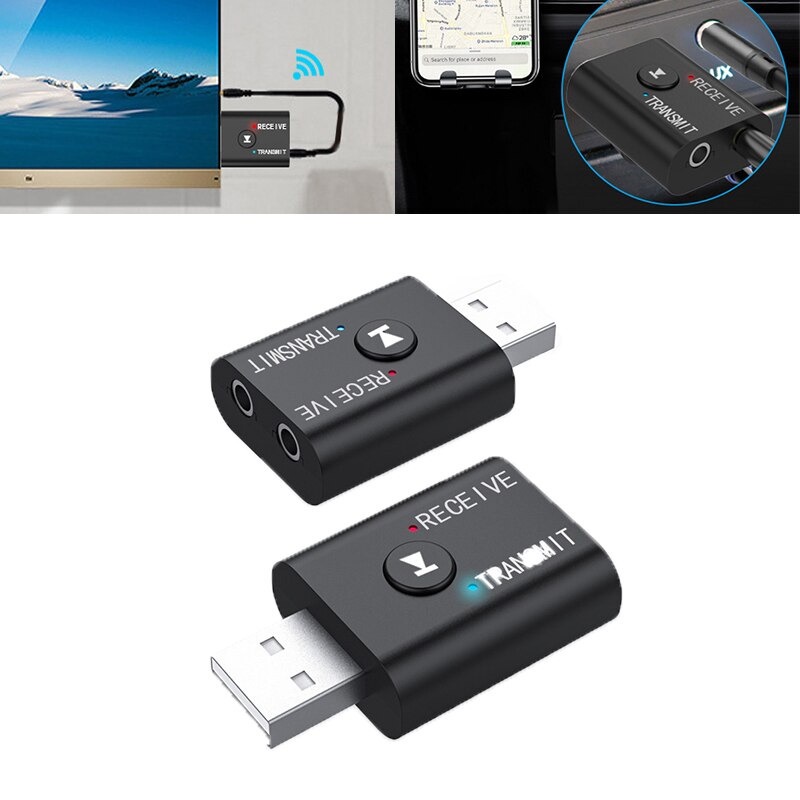 DigRepair USB Dongle Bluetooth 5.0 Transmitter Receiver - YET-TR6 - Black