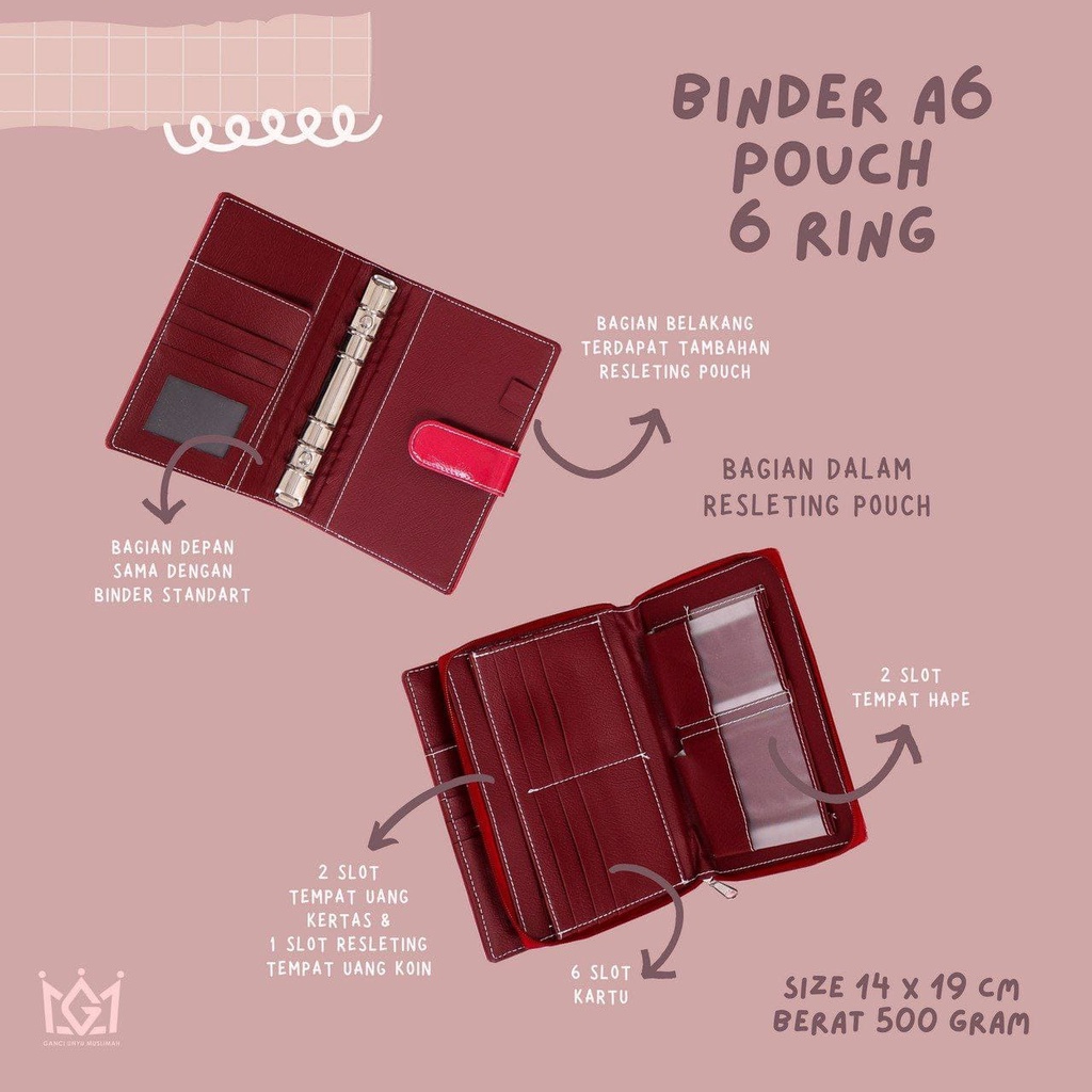 

GANCI UNYU MUSLIMAH BINDER + POUCH A6