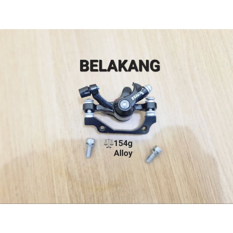 TREX CALIPER REM SEPEDA DISCBRAKE KALIPER DISCBRAKE PENJEPIT ROTOR DEPAN DAN BELAKANG