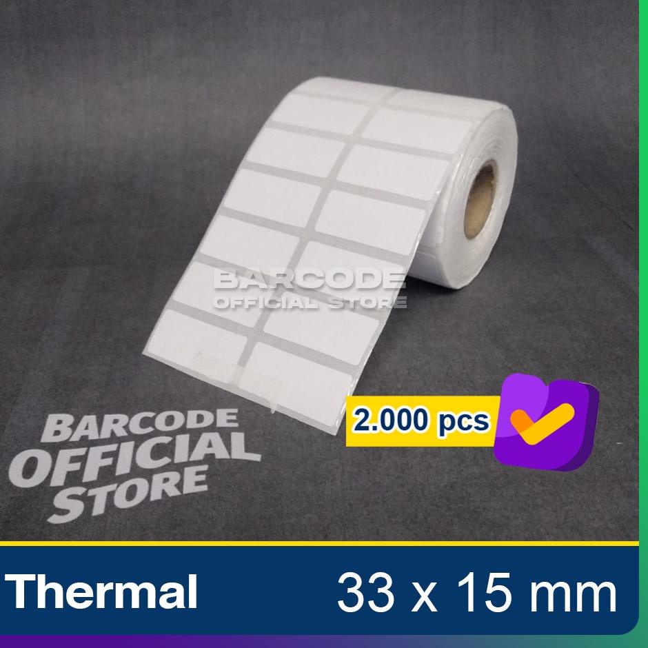 

Terlaris Today Label Thermal 33x15mm - 33x15 - 33 x 15 mm (2 LINE) Kertas Sticker Receipt Printer Barcode Xpinter 