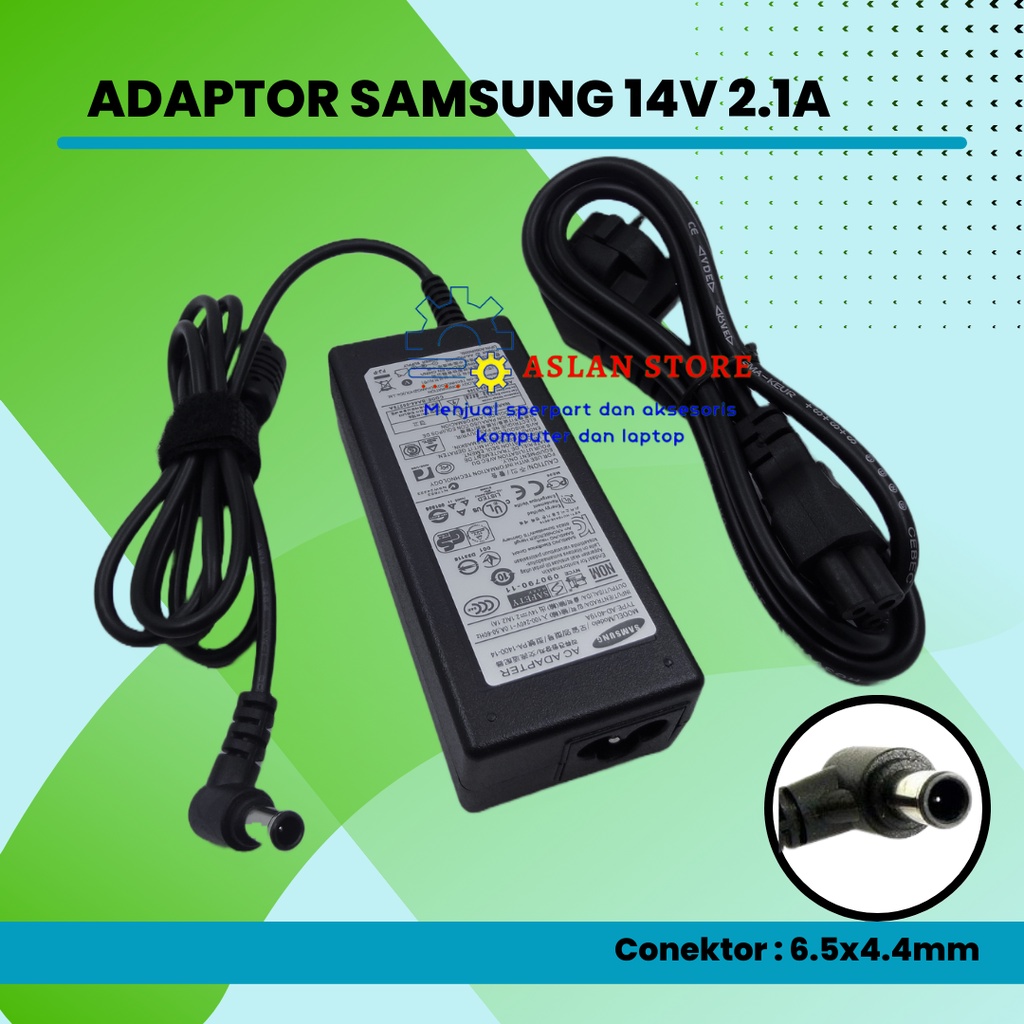 AC POWER ADAPTER 14v 2.1a 6.5*4.4mm Adaptor Charger LCD LED Monitor Notebook SAMSUNG LG SONY AKIRA