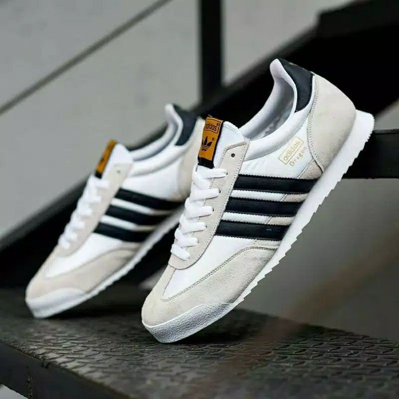 ADIDAS DRAGON WHITE BLACK ORIGINAL SNEAKERS PRIA