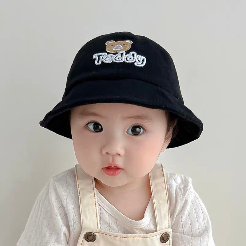 Topi bucket anak unisex usia 6 bulan sampai 5 tahun keren / topi anak bayi motif TEDDY BEAR lucu import