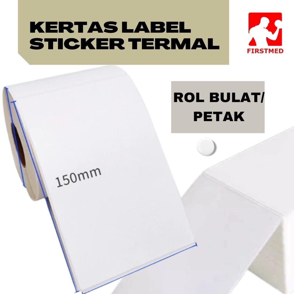 

KERTAS THERMAL 100X150 mm Isi 500 pcs Termal Label Barcode Olshop Kertas Sticker