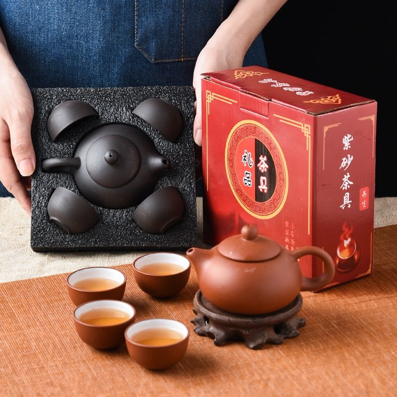 Ready Tea Pot Set Kung Fu Keramik Tanah Liat Teko Teh