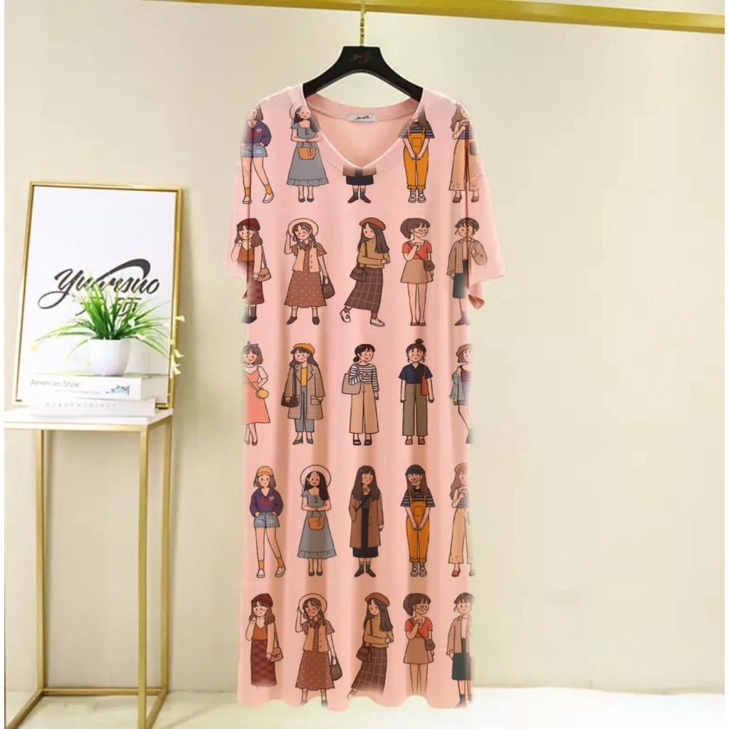 VS GG - MIDI DRESS JUMBO wanita MIDI dress GADIS GADIS