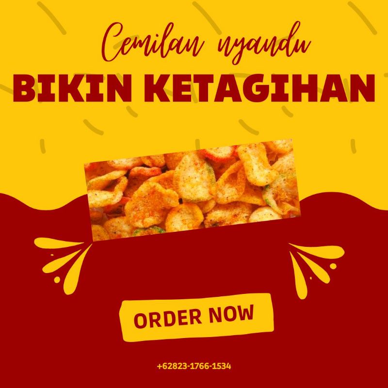 

cemilan nyandu( kripik seblak)