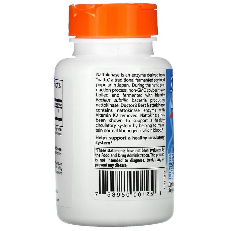 Doctors Best Nattokinase 2000 FUs 90 Veg Dr Best Nattokinase Doctor Best Nattokinase