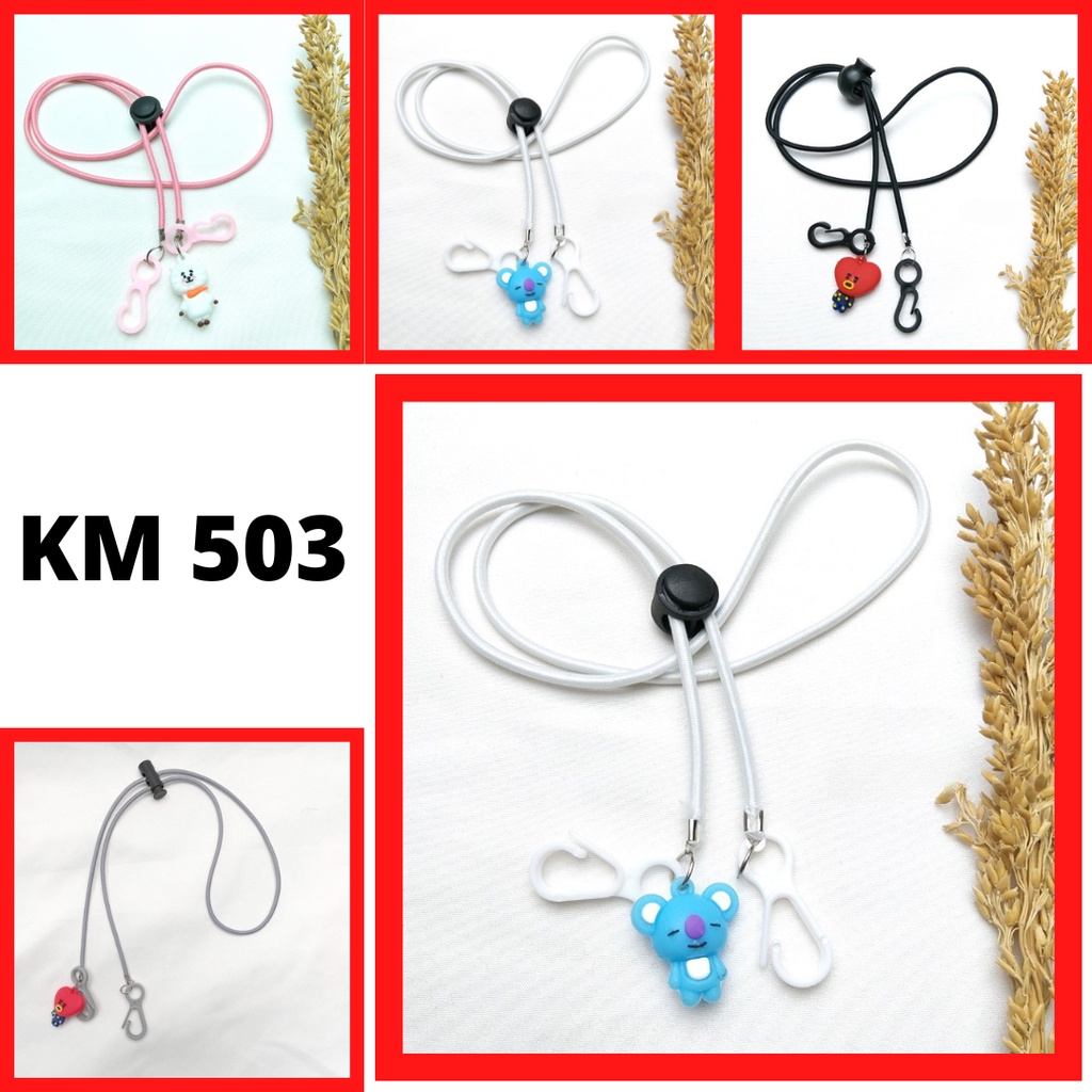 ((ISI 12PCS)) KALUNG MASKER/TALI MASKER/STRAP MASKER/12 PCS/ 1 LUSIN STRAP MASKER GROSIRAN 1 LUSIN/12 pcs Strap Masker 2in1 Konektor Headloop Tali Masker Kalung Masker Aksesoris Masker Boneka Tempel Stoppe ( PAKET 3 )