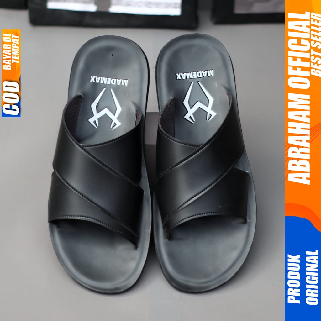 Sandal Slide Pria Sendal Selop Pria Abraham Falcon