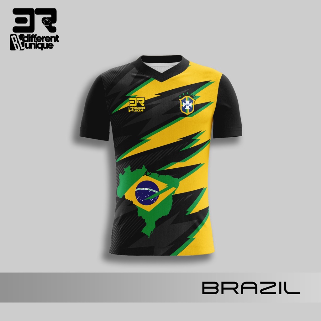 KAOS JERSEY SEPAK BOLA DUNIA BRAZIL -  / JERSEY BOLA / JERSEY SEPAK BOLA / KAOS BOLA  / JERSEY ANAK 