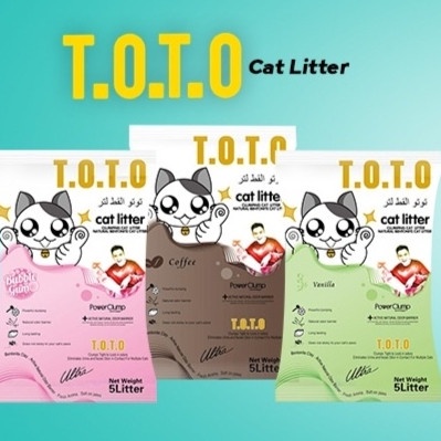 Pasir Kucing TOTO 25ltr - Pasir Gumpal Wangi (OJOL)