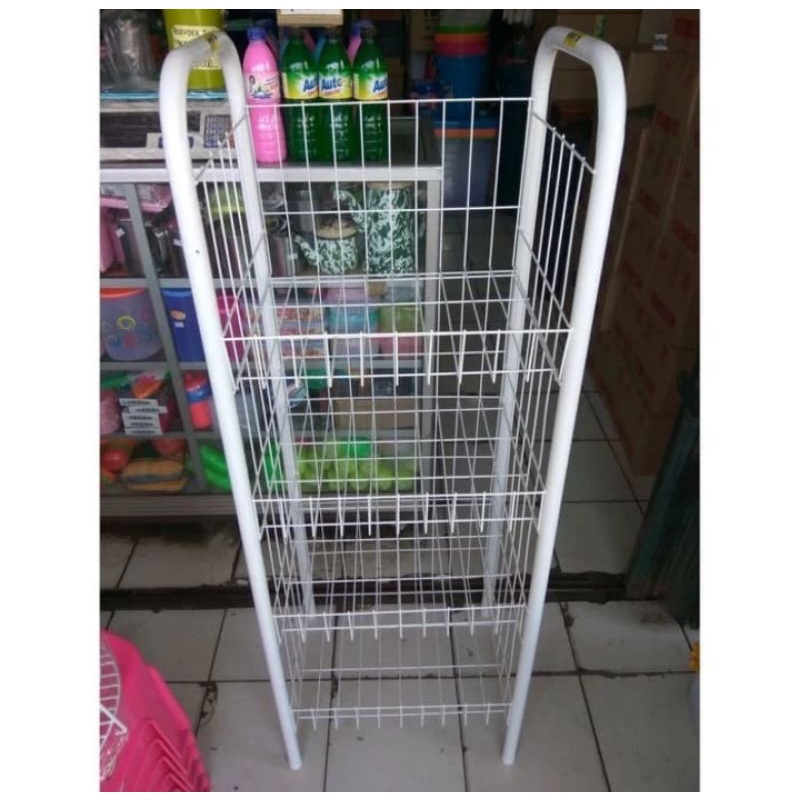 Rak Chiki / Rak Ciki Susun 4 / Rak Snack / Rak Display Besi / Rak Jajanan / Rak Dagangan