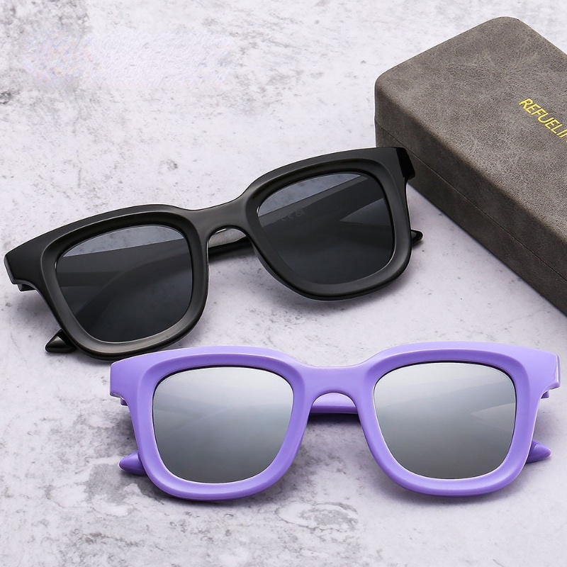 (YUZHU) Western Fashion Square Cekung Kacamata Hitam Mode Baru Vintage Trend Shade Sunglasses Women