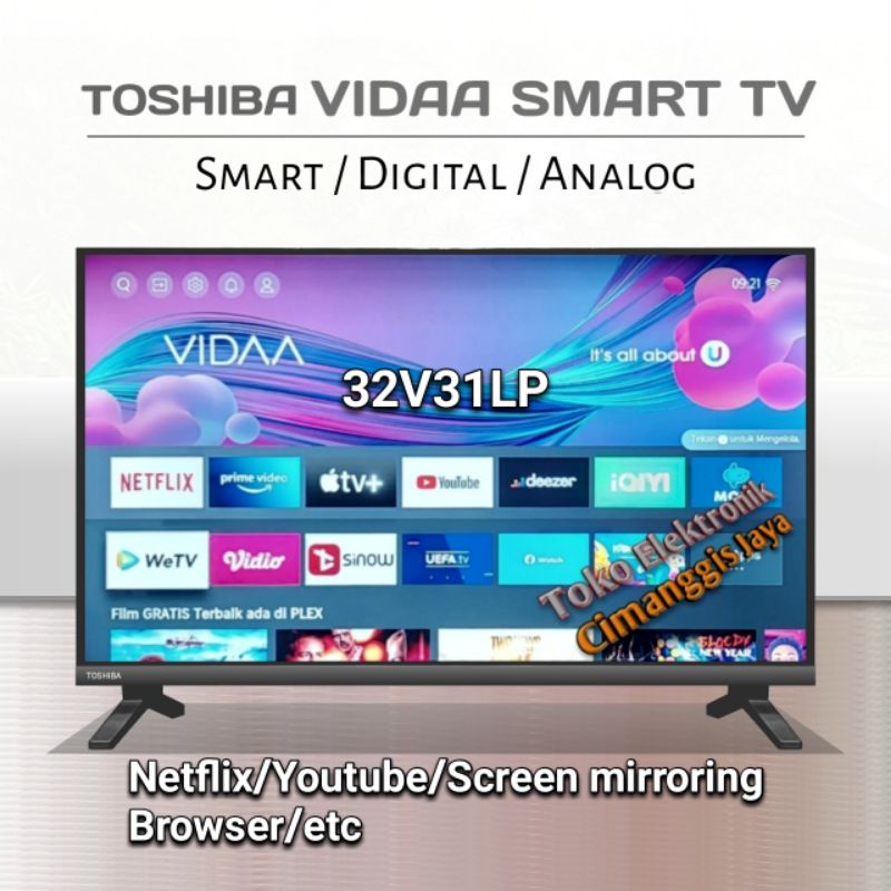 smart tv led Toshiba 32 inch digital
