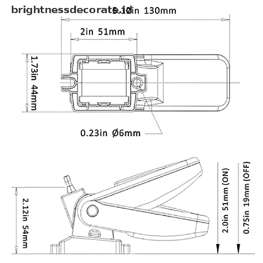 [Birth] 12v 1100GPH Pompa Bilge Otomatis Perahu Submersible Pump Marine Float Switch U7W6 [ID]