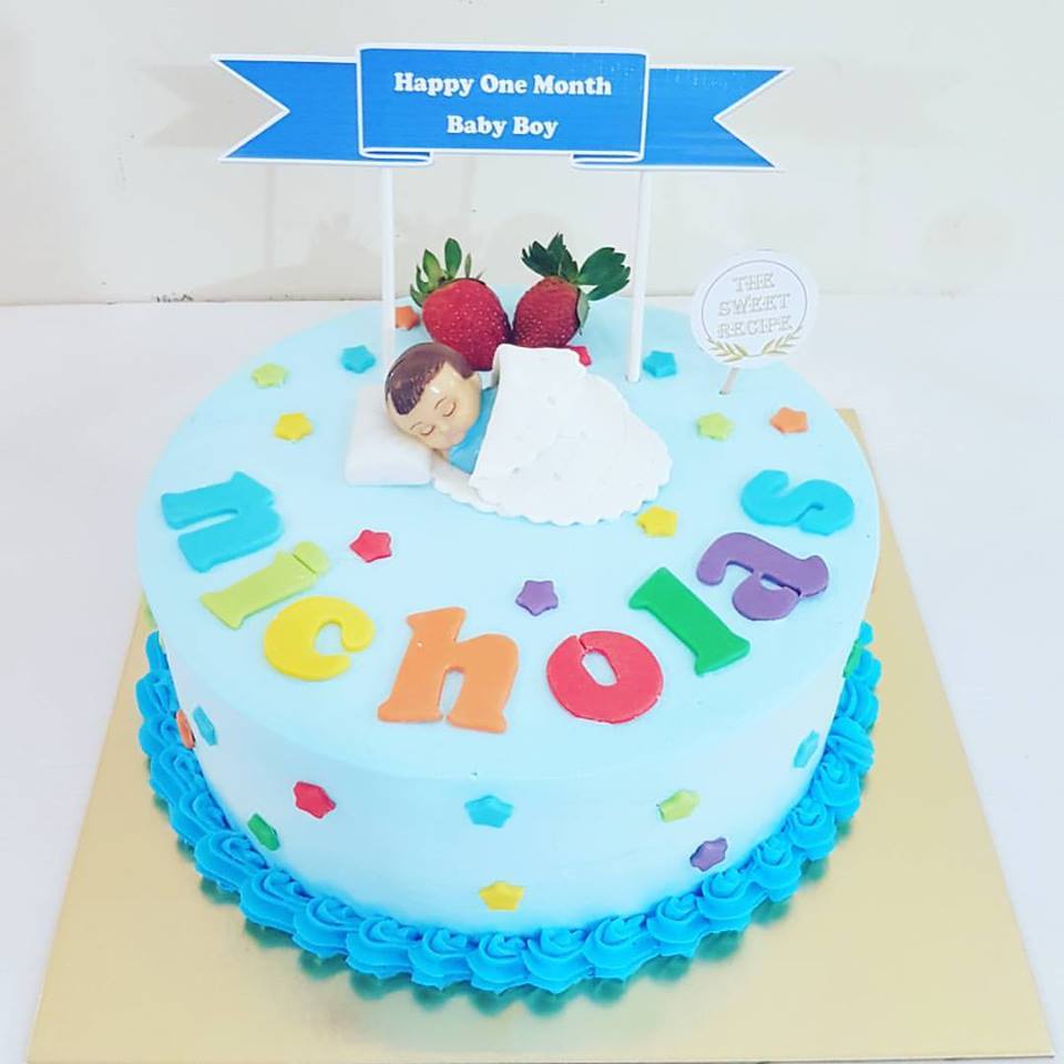 

Kue 1 Bulan Baby Blue