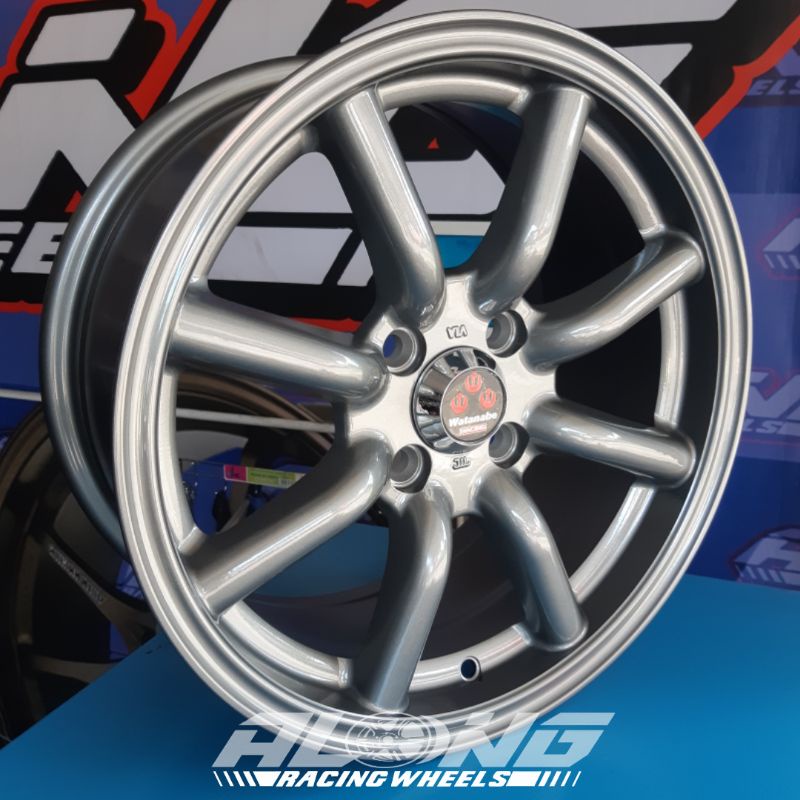 VELG WATANABE RACING R15 PCD 4x100 - GUNMETAL GLOSS