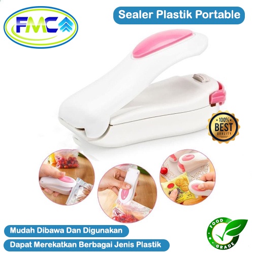 Alat Pres Plastik Mini Alat Perekat Plastik Mesin Segel Kantong Snack Sealer Staples Kecil Portable Serbaguna