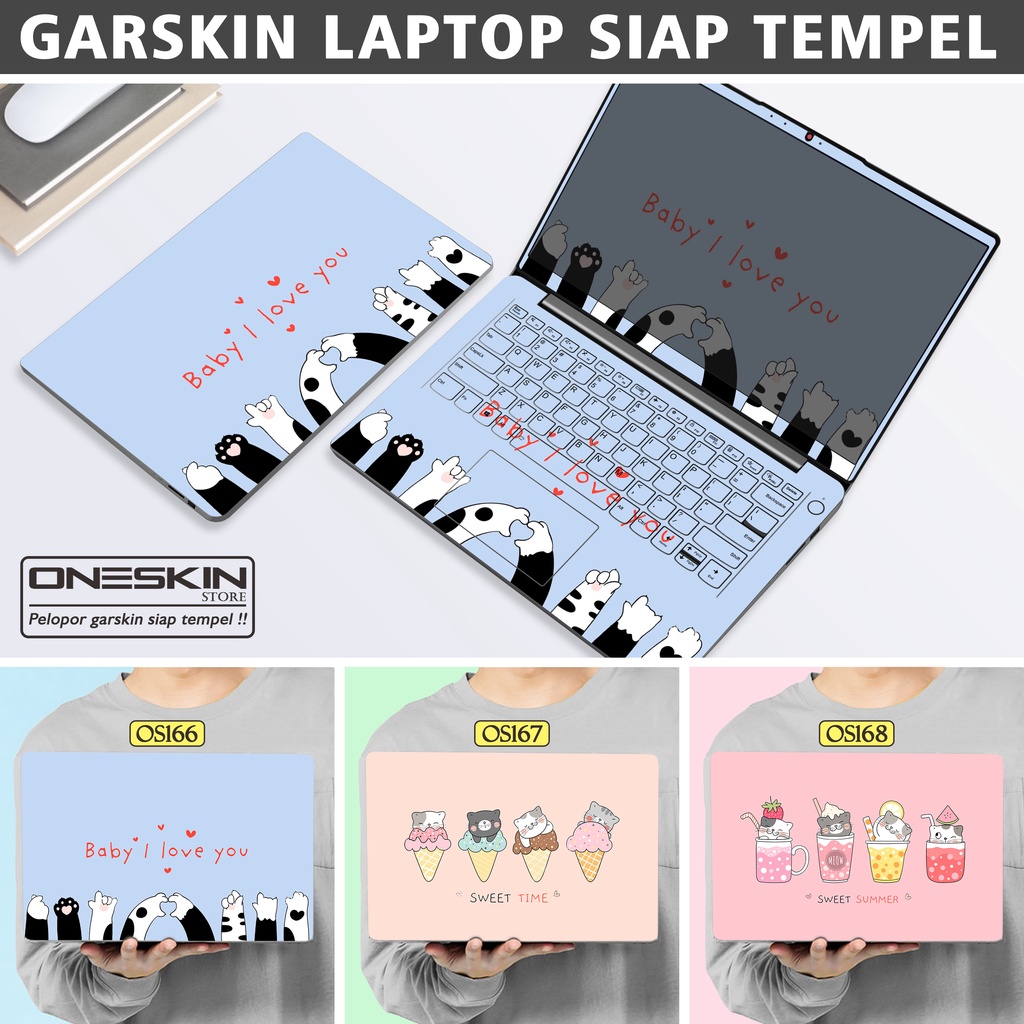 Garskin Sticker Laptop Protector Macbook Full Body Bottom Bezel Palmrest Skin Sweet Summer