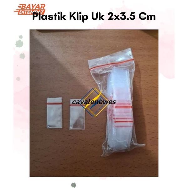 Klip Kecil TEBAL 2x3.5cm / Klip 2x3.5cm / Klip Plastik 2x3.5 TEBAL / Klip Kecil / Plastik Ziplock / 