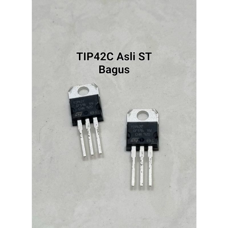 TRANSISTOR TIP41 TIP42 ASLI ORIGINAL ST TRANSISTOR TIP41C TIP42C ASLI ORIGINAL ST