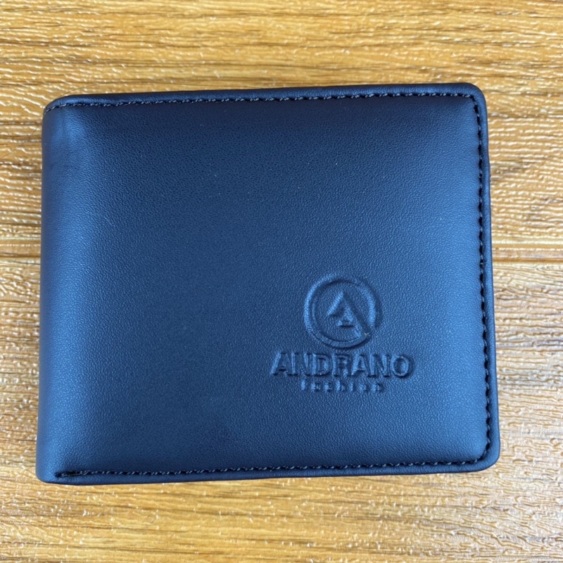 ANDRANO DOMPET PRIA PU LEATHER DOMPET LIPAT KULIT SINTETIS DOMPET PRIA EMBOS LOKAL DOMPET PRIA TANPA SELETING DALAM