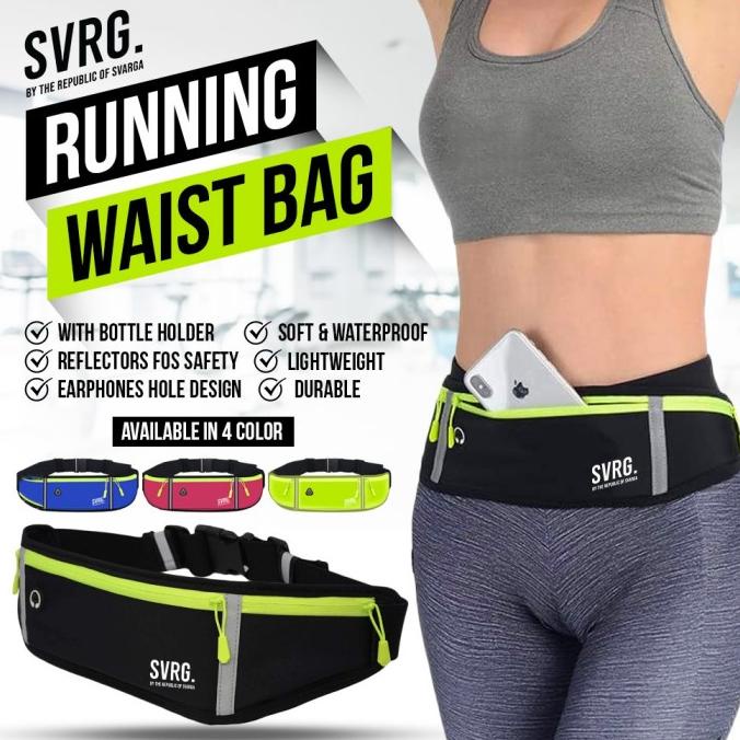 Svarga Running Waist Bag Tas Pinggang Waterproof Tas Lari