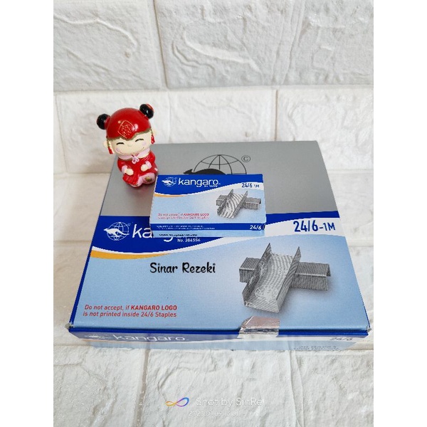 

1 kotak!!Isi staples kangaro besar kangaro staples/staples 24/6