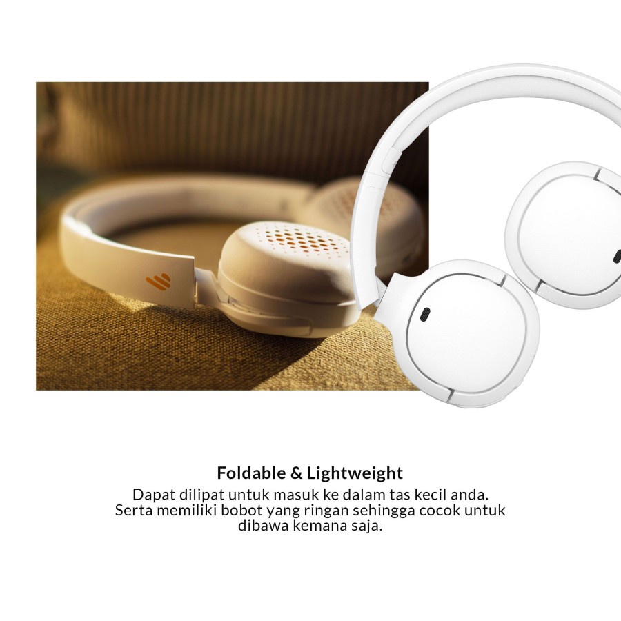 Edifier Headphone WH500 Bluetooth On-Ear Lighten up Your Tune