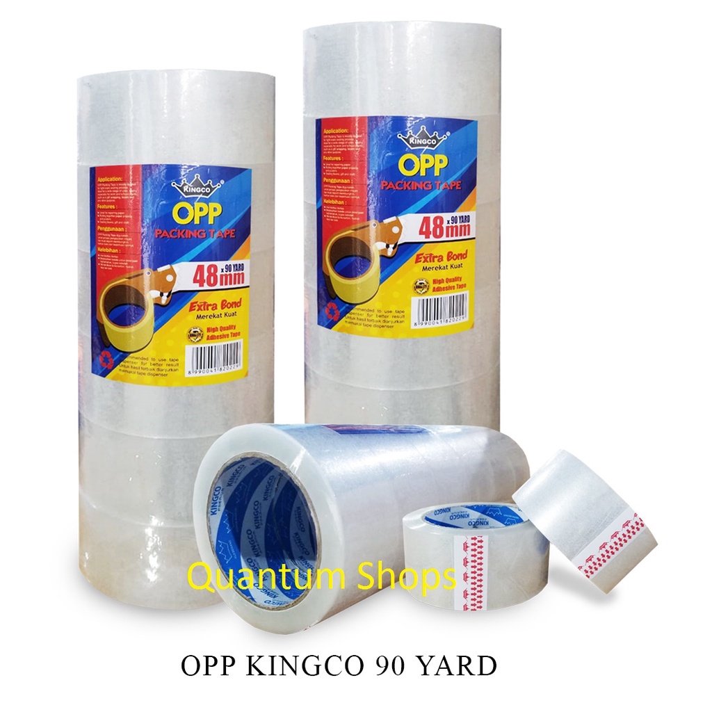 

KINGCO Lakban Bening Besar 2 inch Transparan 48mm x 90 Yard