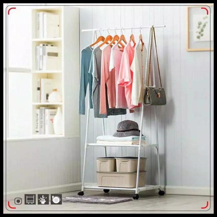Rak Baju Minimalis Gantungan Baju Aesthetic - Triangle Stand Hanger