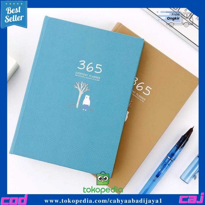 

Terlaris ✨ -Buku Tulis History Catatan Diary Jurnal Planner 365Hari Hardcover-Biru- 2.1.23