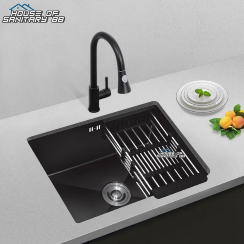 Kitchen sink ONAN 5040 Stainless Black Undermount / Bak cuci piring undermount Black Original ONAN