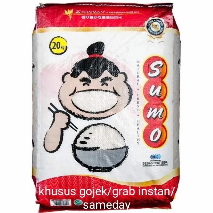 

Beras SUMO 20kg Kemasan Merah - Premium