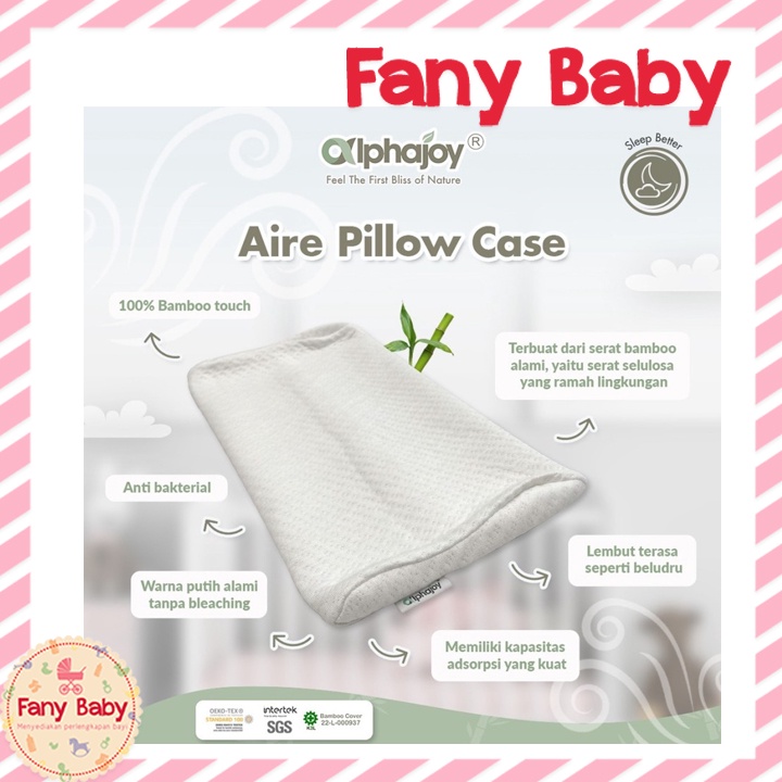 ALPHAJOY AIRE BAMBOO PILLOW CASE / SARUNG BANTAL BAYI