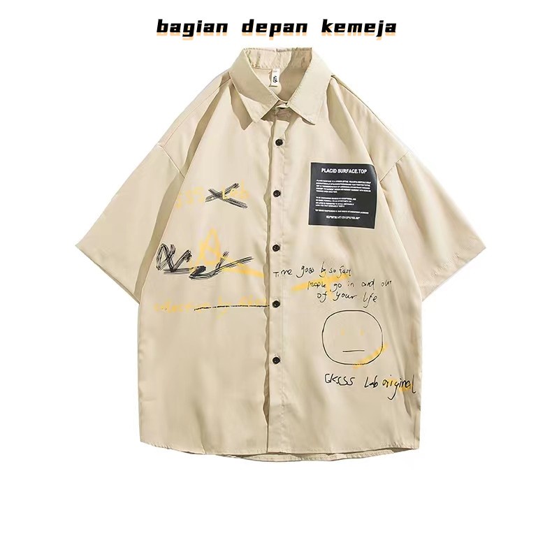 Kemeja pria kemeja korea kemeja kuning kemeja pria lengan pendek kemeja motif kemeja cowok lengan pendek kaos couple pasangan kemeja batik pria kemeja oversize pantai kemeja hawai pria kemeja kasual 2023