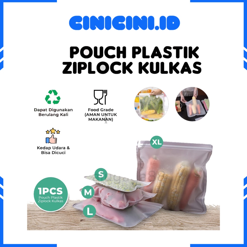 [ Cinicini ] AIKO Plastik Kulkas Penyimpanan Makanan Segar ( Small / Medium / Large )