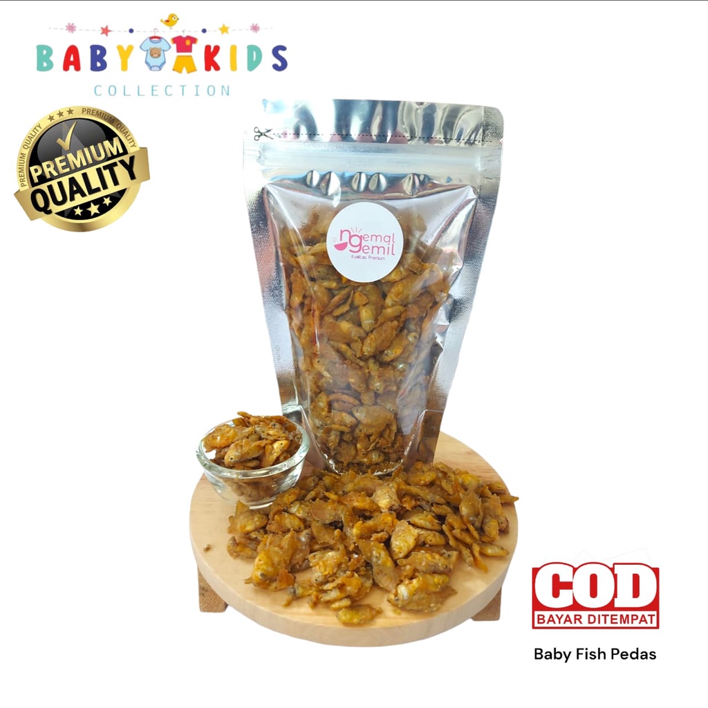 

Snack Cemilan Baby Fish Spicy Crispy Ikan Krispi Bumbu Pedas Homemade Kualitas Premium