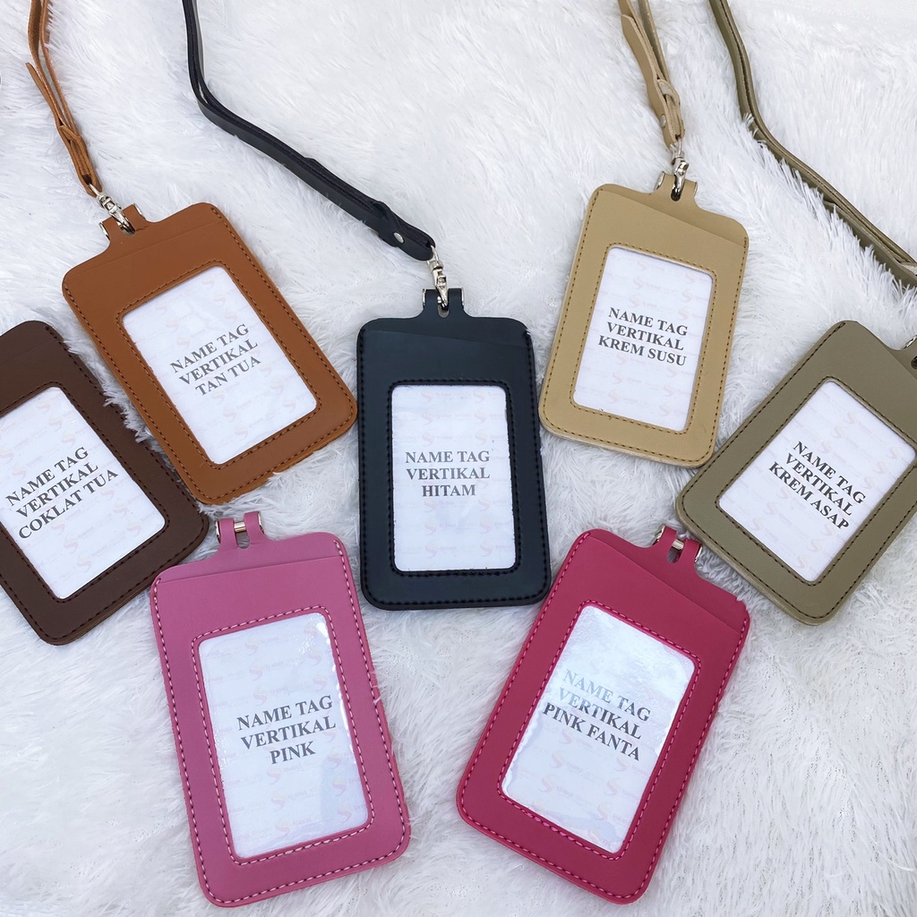 

TEMPAT KARTU ID CARD GANTUNGAN KARTU NAME TAG CARD HOLDER KULIT MURAH BAGUS RN77