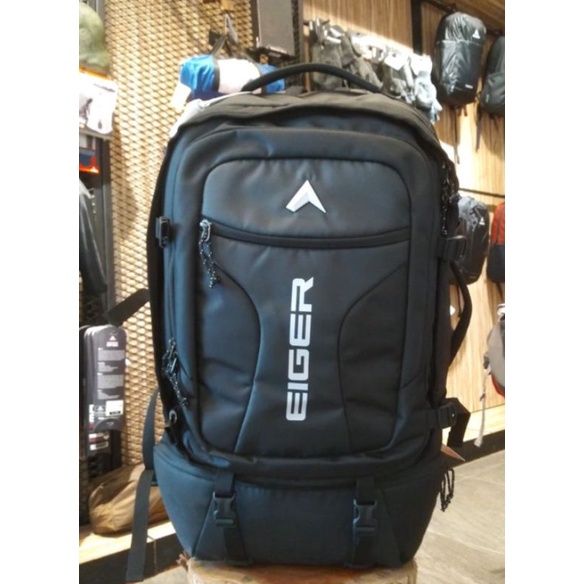 Tas Gunung Pria Eiger1989 TRAV PAC VARY BLK - Tas Ransel Pria Original EIGERIAN TRAV PAC VARY BLK