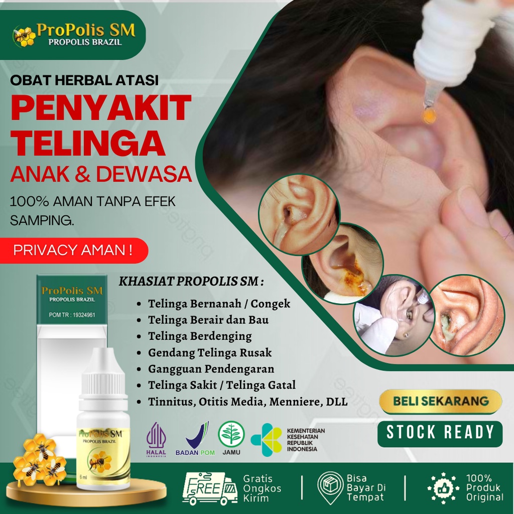 Obat Telinga Bernanah, Obat Tetes Telinga, Telinga Berdengung, Telinga Berair, Telinga Berdenging, T