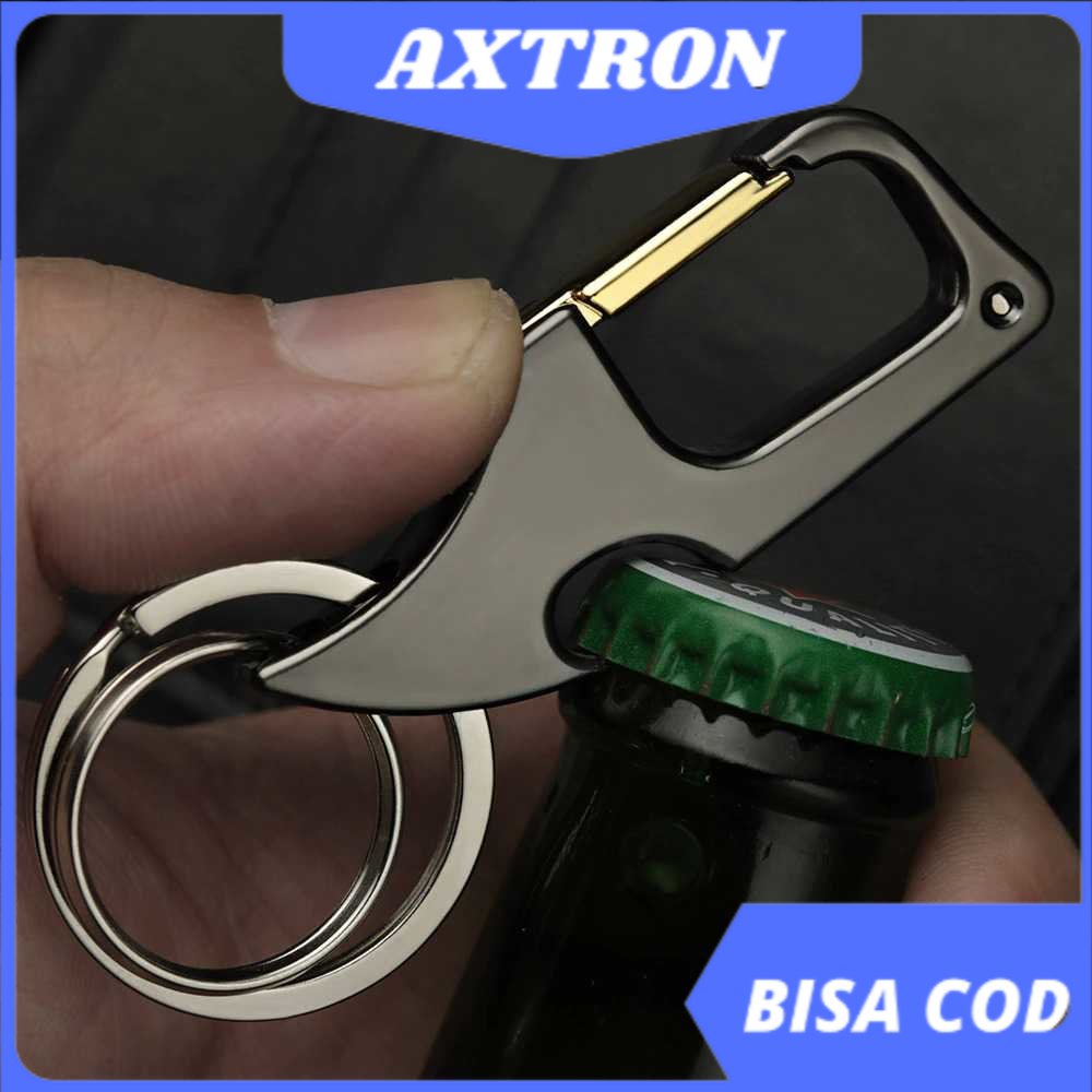 Dalaful Gantungan Kunci Karabiner Pisau Pembuka Tutup Botol EDC - KARABINER PISAU MULTIFUNGSI 5 IN 1