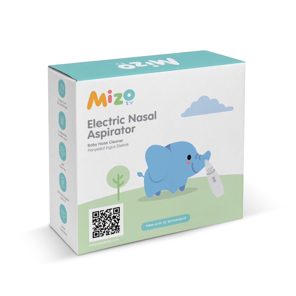 MIZO Electric Nasal Aspirator (Baby Nose Cleaner / Penyedot Ingus Elektrik)