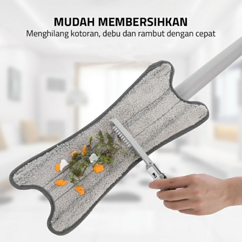 KD 1 Alat Pel Lantai Praktris Mop Magic Bentuk Light-X  / Shape X  Mop / Alat Pel Magic Tanpa Peras Tangan Praktis / Alat Pel Peras Flexibel Otomatis  / Super Mop X Shape Flat Mop Felxible / Alat Pel Otomatis Pembersih Lantai / Alat Pel Praktis Tarik